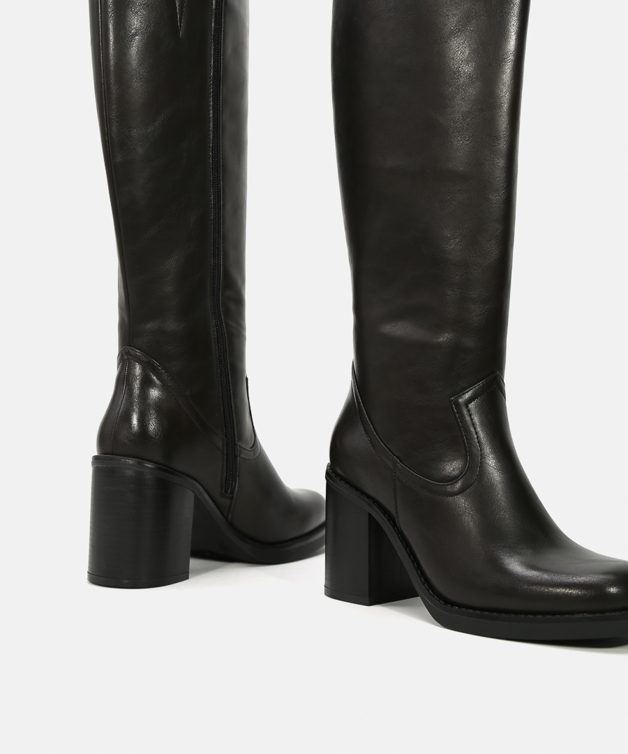 Botas tacón plataforma image number null